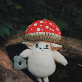 跨境新款 Gus the Mushroom Goblin PluSidhe  毛绒玩具公仔 玩偶