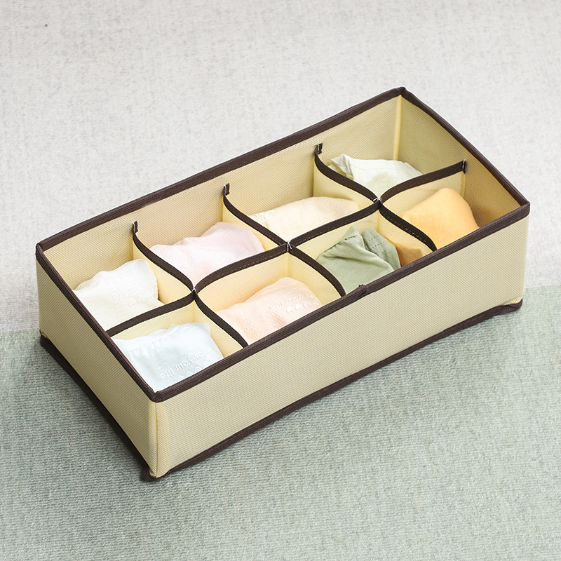 4点セット下着収納ケース布芸家庭用学生寮たんす内靴下下着分格ブラジャー整e 18|undefined