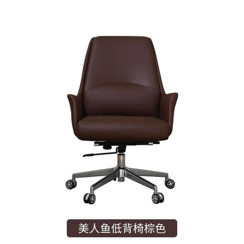 브라운 로우백 회전 의자