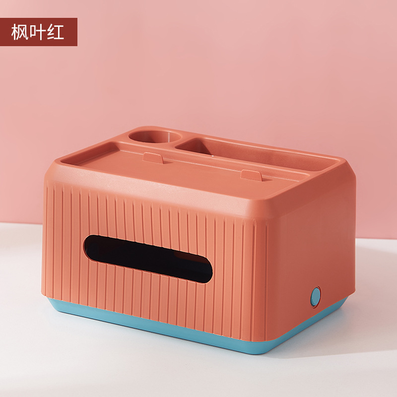 Caja de toallas de almacenamiento de dormitorio multifuncional creativa simple y lujosa caja de extracción de papel de almacenamiento de control remoto de cocina de escritorio