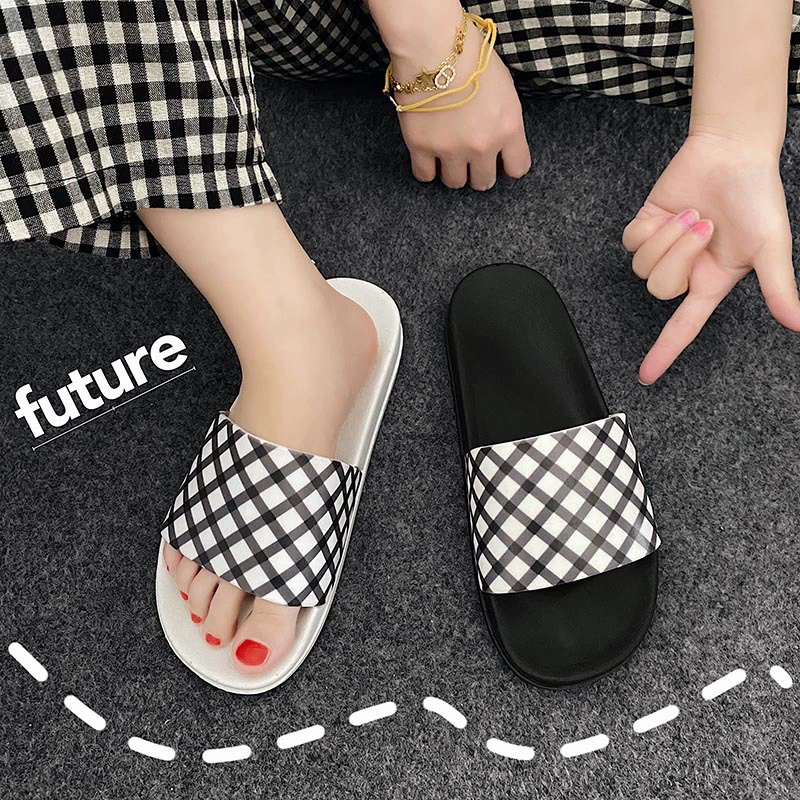 Летние мужские тапочки, косые тапочки в Корейском стиле, отличительный модный наряд, Нескользящие тапочки на толстой подошве для домашней и ванной комнаты