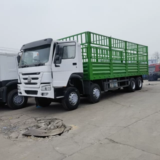 跨境重汽豪沃载货车9.6米高栏板车厢式货车出口货物运输车自卸车