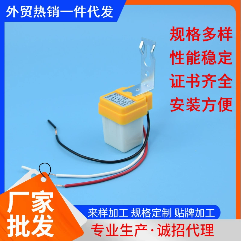 Оптовая продажа AS-10, переключатель управления освещением, контроллер уличного освещения, автоматический датчик освещенности, 220 В, 12 В, Прямая поставка.