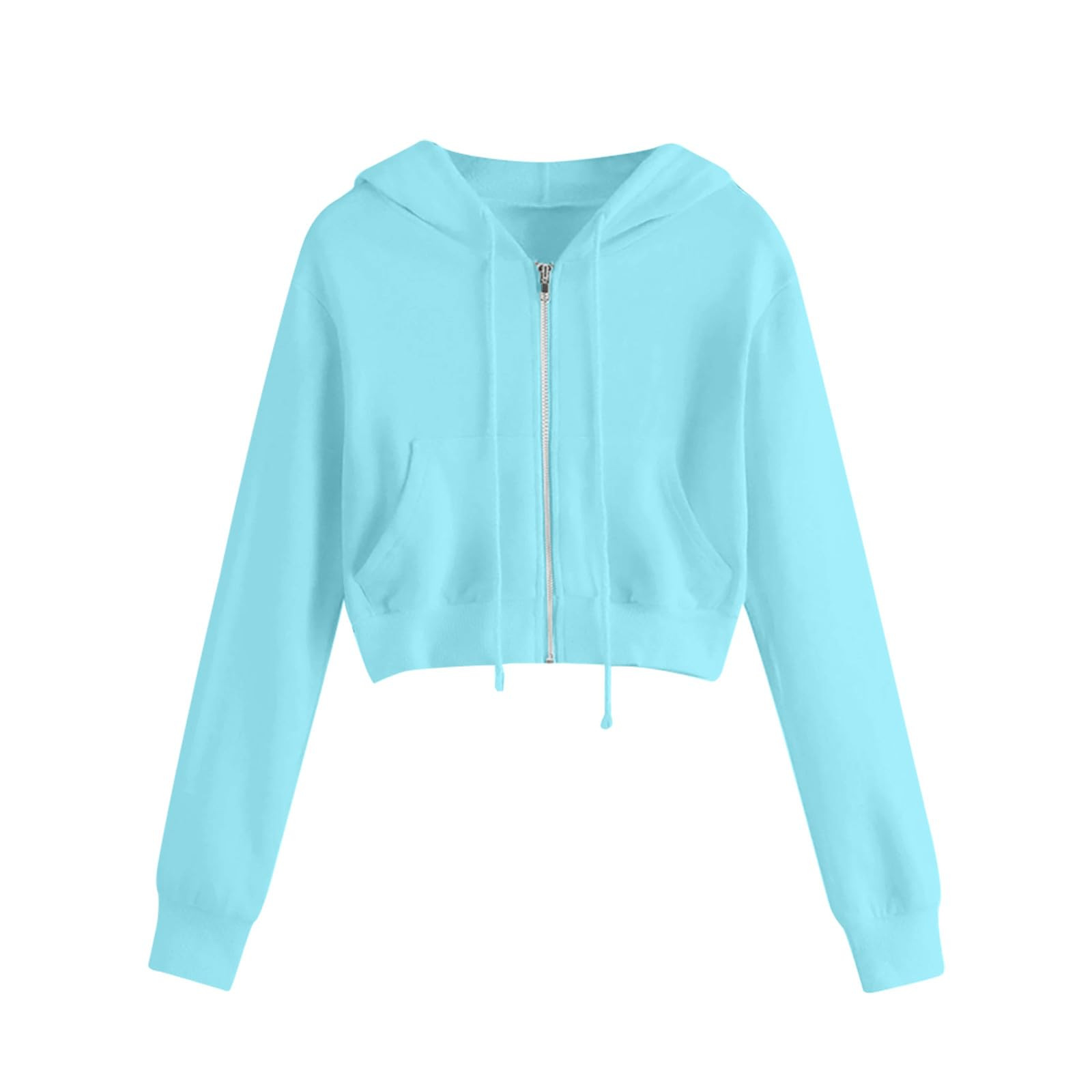 Women's Clothing autumn and winter short hooded T shirt women's jacket trendy ins women's tops women_voghion.com