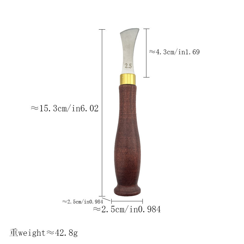 Sándalo borde cortador cuchillo de corte biselado dispositivo DIY herramienta de cuero profesional recorte borde cortador Shaper