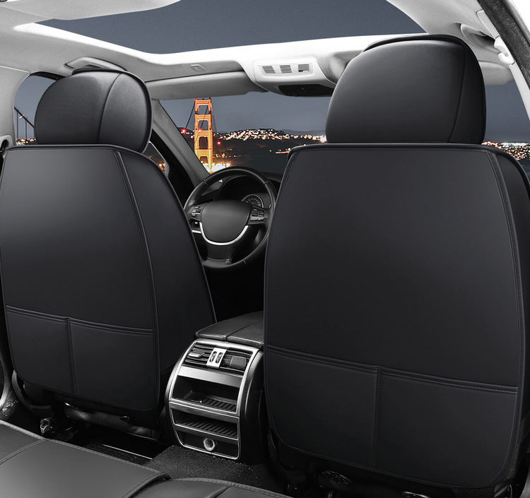 Nappa Leather All-Season Car Seat Cushion, Full Surround Leather Car Seat Cover, Wear-Resistant, Durable, Easy to Care for Seat Cushion