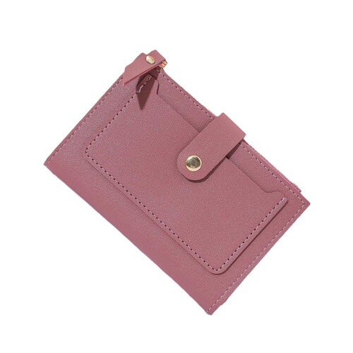 New Women's Wallet Short Wallet Women's Summer Thin Cute Simple Solid Color Student Coin Purse Women's Niche Design