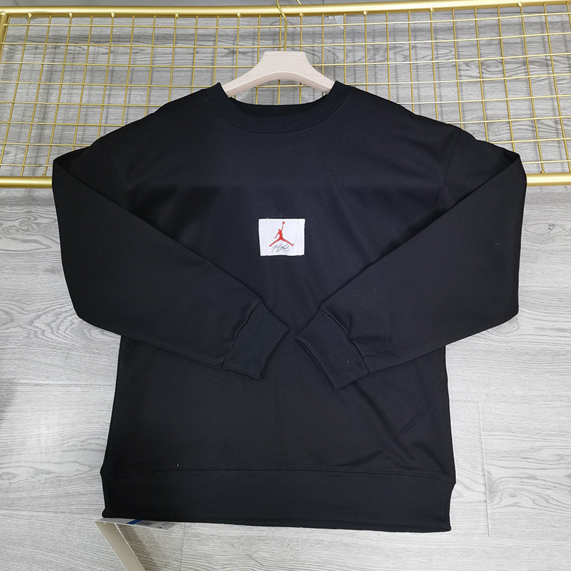 Autumn New Jordan Aj Men's Sweatshirt Flyer Patch Embroidered Red Label Casual Sports Training Couple Pullover Autumn New Jordan Aj Men's Sweatshirt Flyer Patch Embroidered Red Label Casual Sports Training Couple Pullover