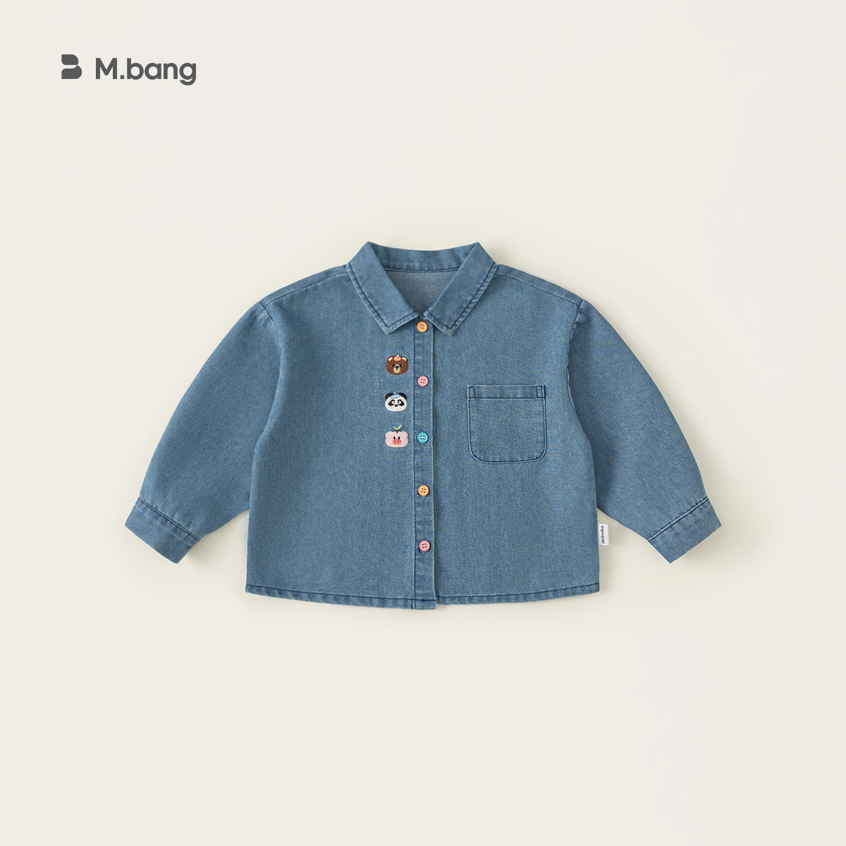 Yoobao ropa infantil camisa de primavera para niños 2025 primavera y otoño nuevo bebé camisa de collar camisa de vaquero para niños