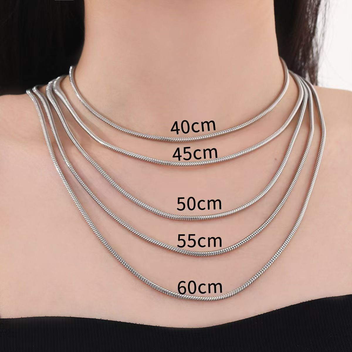 Snake Bone Necklace Men Vintage Style Trendy Niche Collarbone_voghion.com