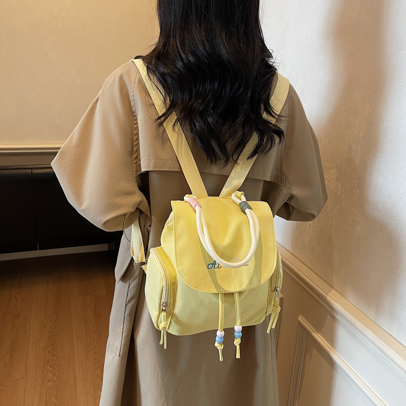 2025 moda moda moda personalidad mochila de textura casual simple nicho diseño de mochila de mujer de textura