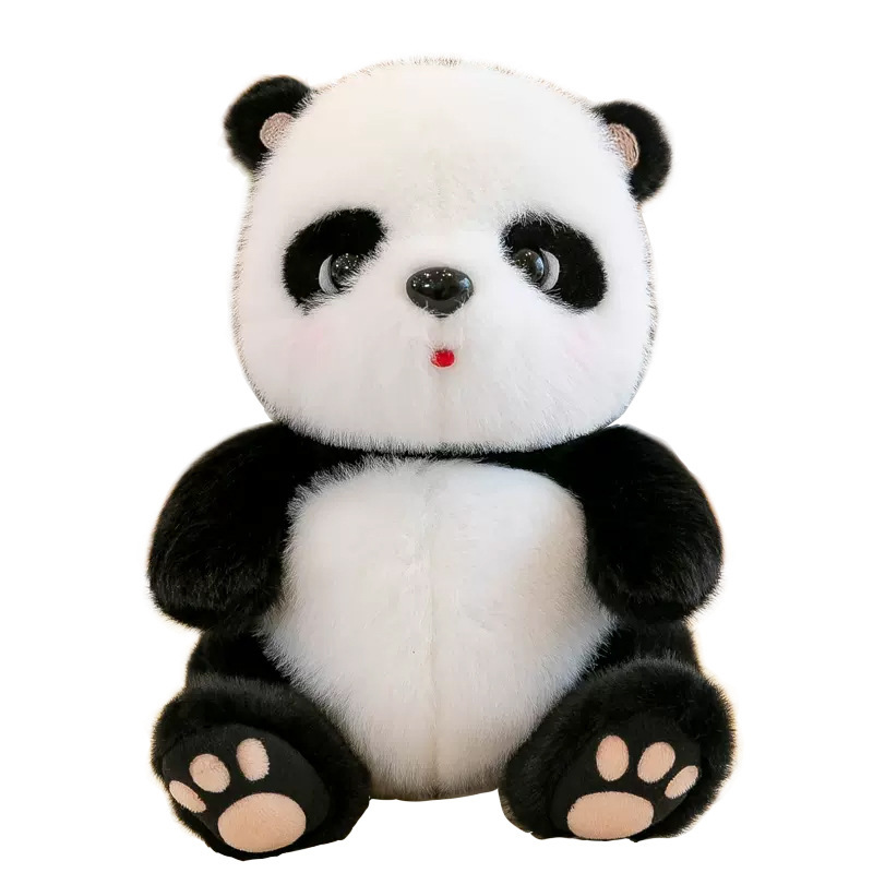 Caricatura encantadora muñeca panda muñeca creativa sofá almohada adornos juguetes de peluche muñeca regalo de vacaciones para niños