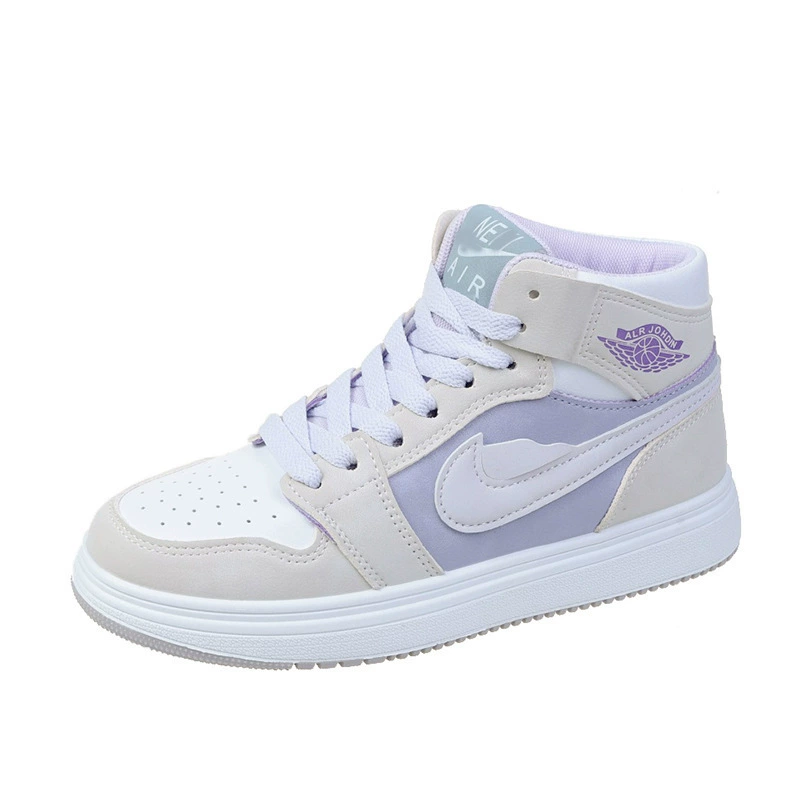 Air jordan, high universal sneakers, white shoes, autumn