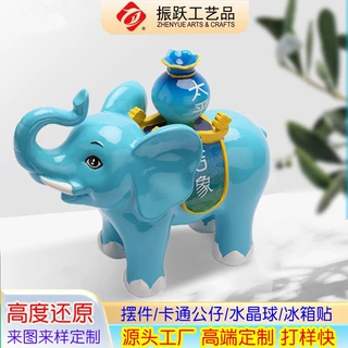 树脂摆件定制存钱罐大容量 树脂工艺品摆件大象 跨境爆款家居用品