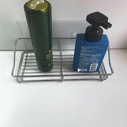 Suction Cup Storage Rack, No Drilling, No Installation, Bathroom Stainless Steel Storage Basket, Cosmetics Organizer