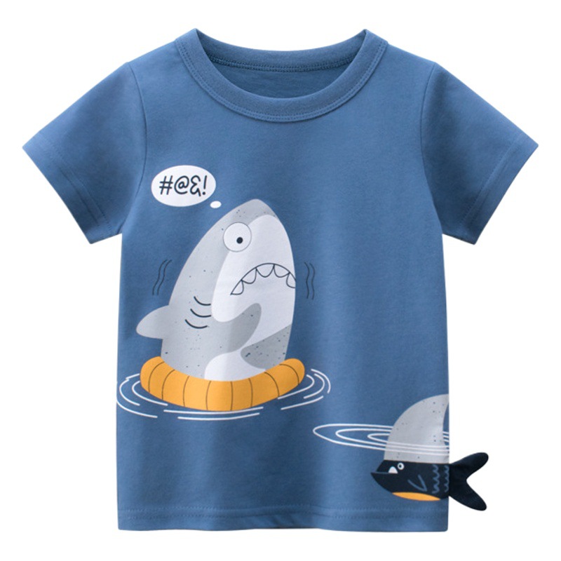 Ropa infantil estilo coreano 27kids, novedades de verano 2025, venta al por mayor, ropa para bebés, camisetas de manga corta para niños, envío directo de una sola pieza