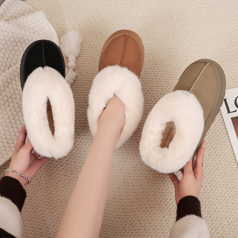 Fleece keep warm winter boots, internet celebrity, Korean style