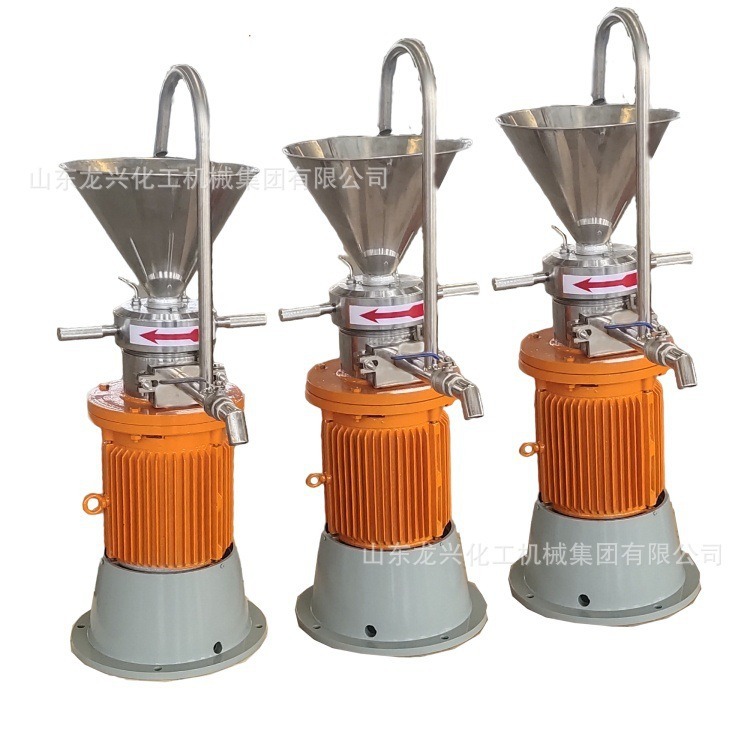 不锈钢食品胶体磨|粉体式沥青胶体磨|芝麻花生果酱研磨设备规格