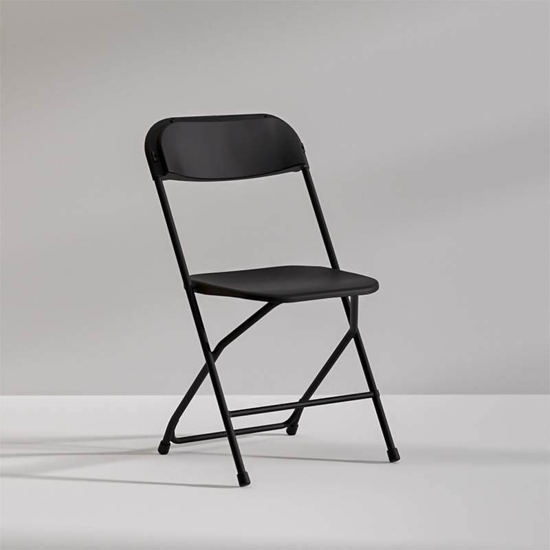 Silla plegable, portátil, respaldo ultraligero, silla de plástico, taburete simple, silla de entrenamiento, silla de oficina, silla de ocio de dormitorio para el hogar