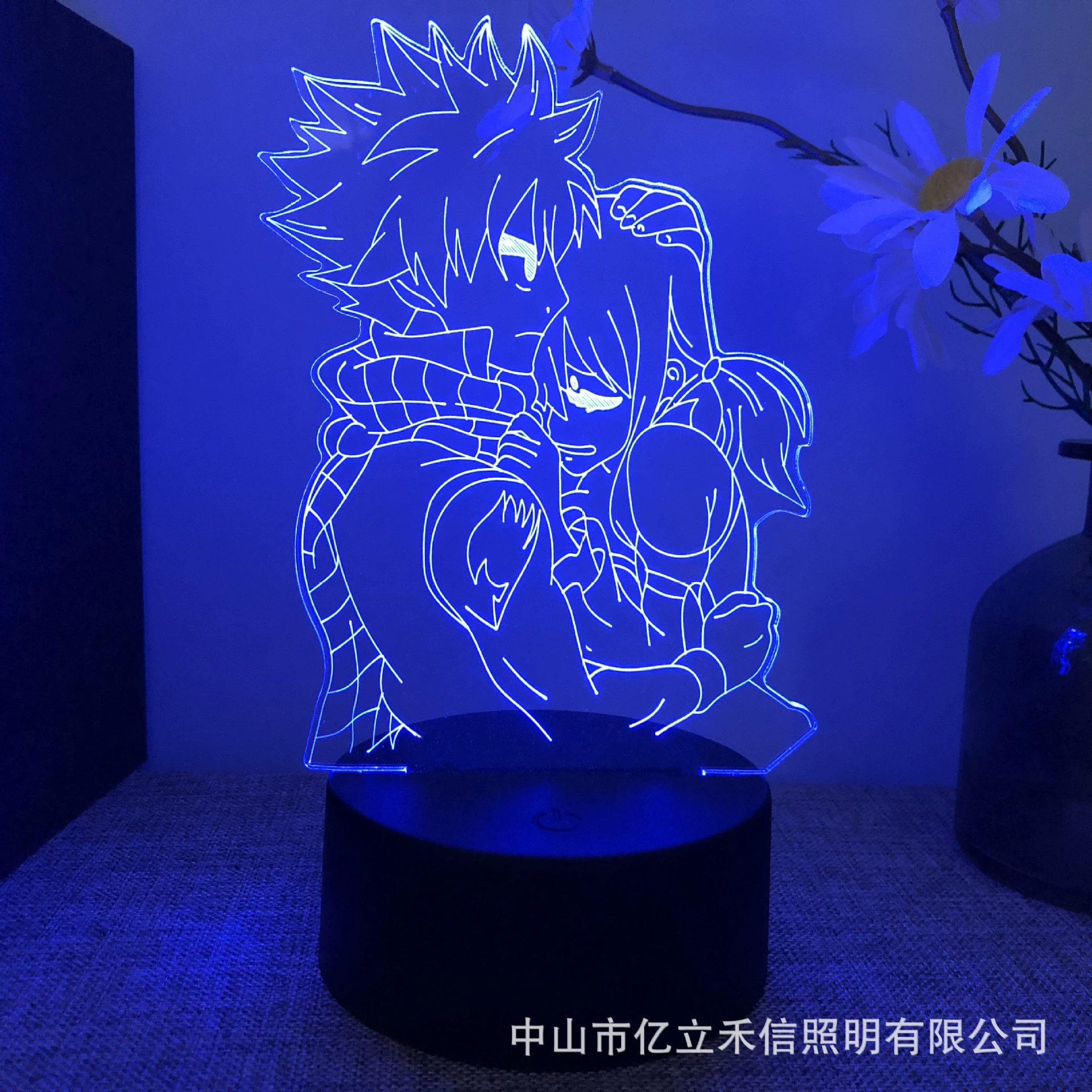 Гибридный 3D ночной светильник Fairy Tail Ailusa USB сенсорный цветной пульт ДУ LED креативная настольная лампа подарок