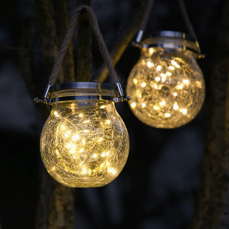 Garden Solar Sunlight Can Light 2025 New Park Courtyard Balcony Decoration Solar Crack Can Light Wholesale