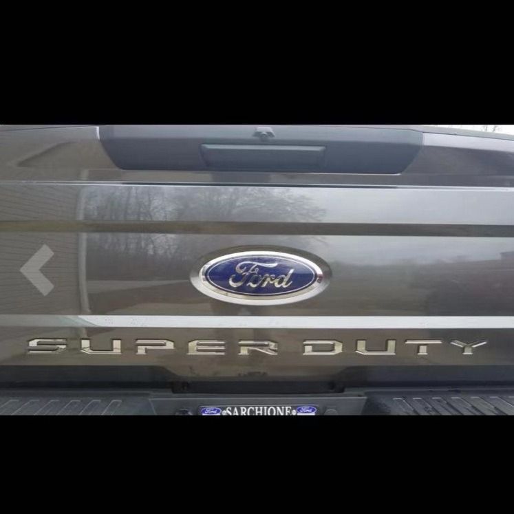 Suitable for 17-19 Ford SUPERDUTY tail box decals, 3D three-dimensional car logo modification decals