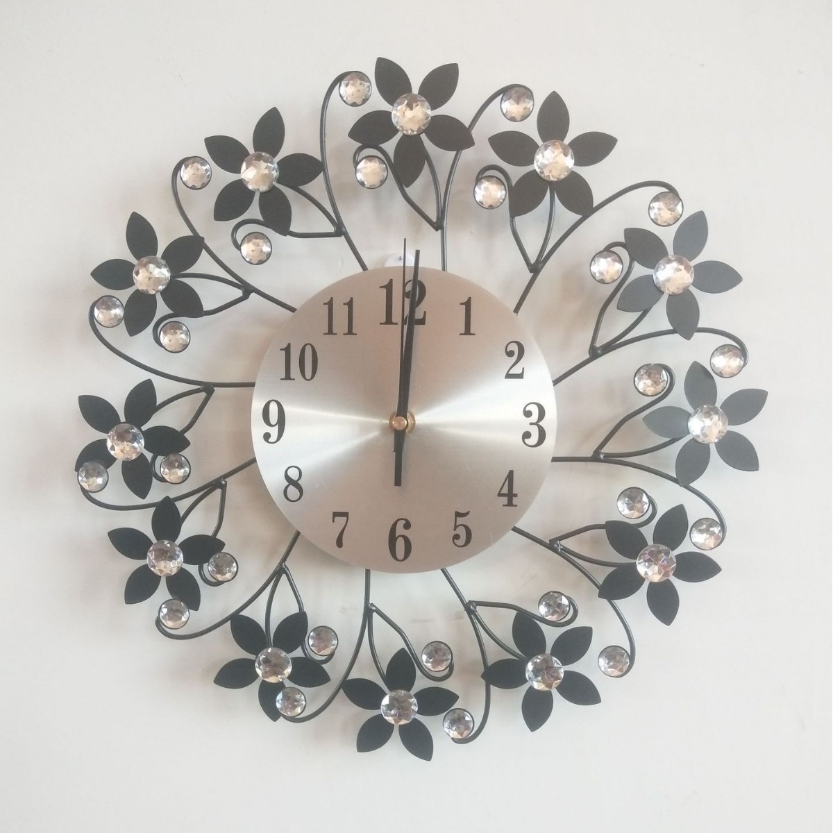 Creativo de hierro forjado reloj de metal Reloj de pared sala de estar decoración del hogar reloj de cuarzo Amazon Comercio exterior transfronterizo venta al por mayor