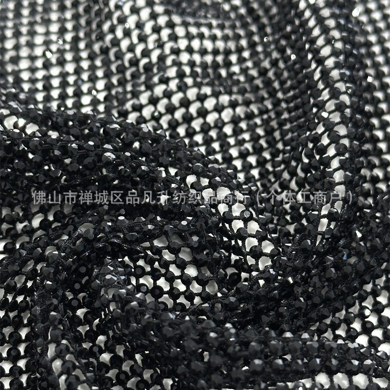 Fabricante suministro de alta densidad de tela de diamantes de moda de fiesta de baile vestido de noche tela de moda image 6