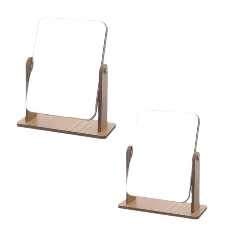 Espejo de maquillaje para el vestidor de madera simple HD escritorio red de Internet belleza dormitorio dormitorio escritorio hogar dormitorio espejo giratorio