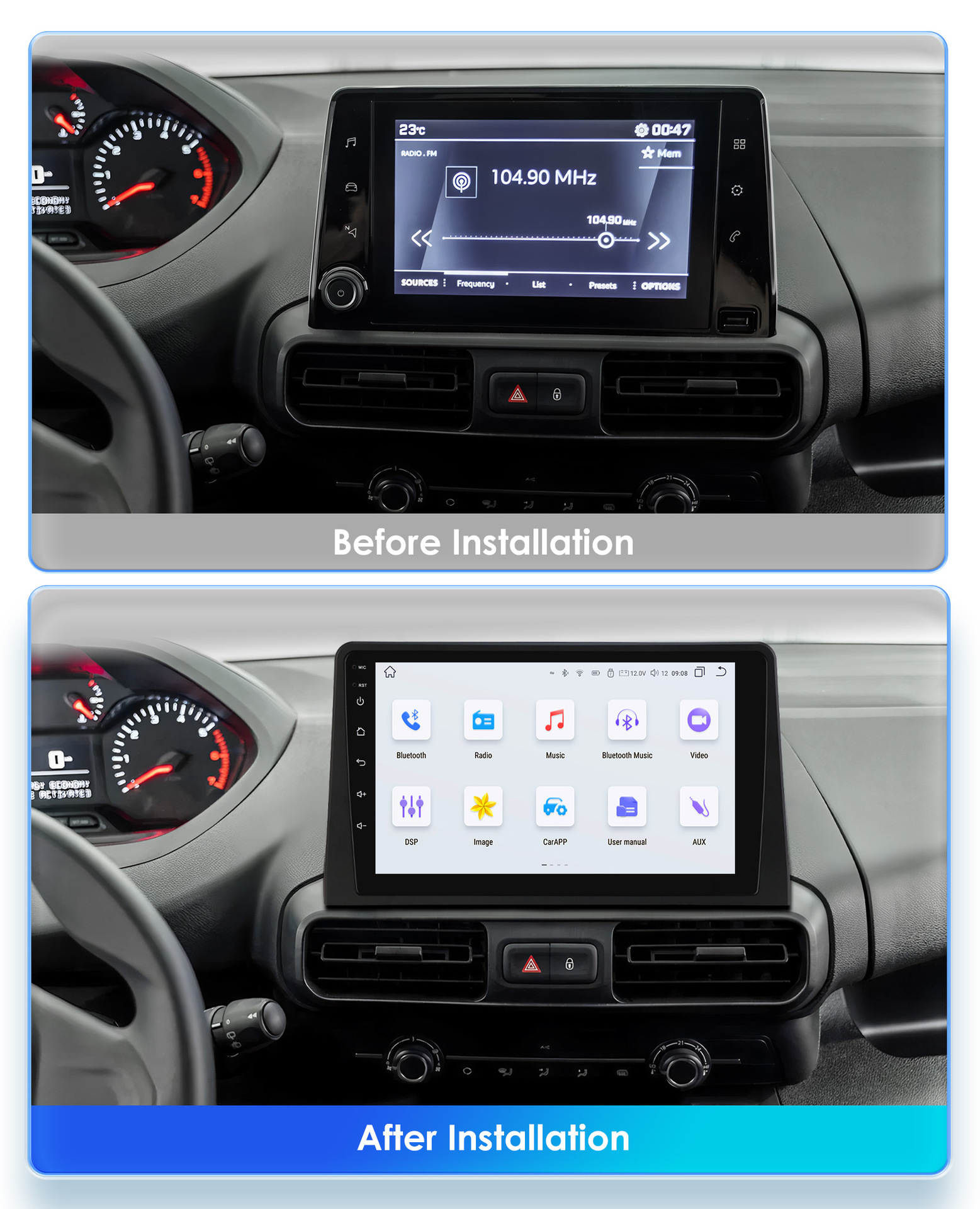 Citroen Berlingo Android Navigation Citroen Peugeot Car Gps Reversing Camera