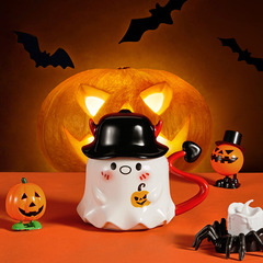 ハロウィーン幽霊悪魔妖精マグカップクリエイティブギフト陶磁器カップコーヒーカップ奇妙なカップルカップ