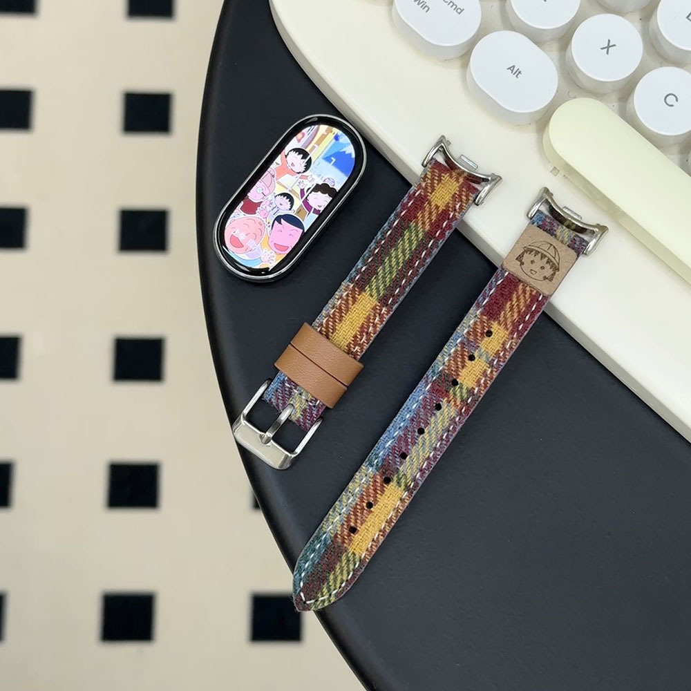 Suitable for Xiaomi Mi Band 10 Watch Strap Xiaomi 8/9Nfc Rainbow Dopamine Cartoon Pill Girl Wrist Strap