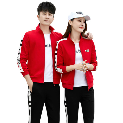 2024 New Couple Hoodie Set for Men Spring Fashion Casual Sports Jacket Korean Style Spring and Autumn Three-Piece Set
