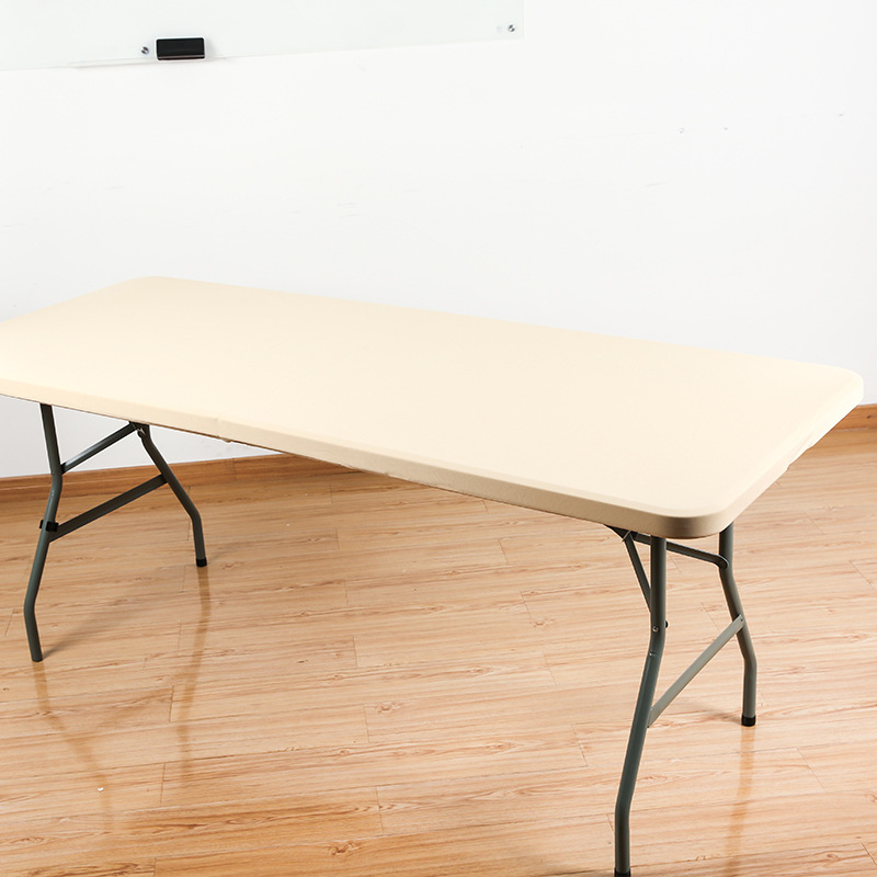 Cubierta de mesa de seda de leche transfronteriza, mantel elástico de medio paquete, mesa larga y silla para el hogar y la Oficina, antideslizante, a prueba de polvo, extraíble y lavable