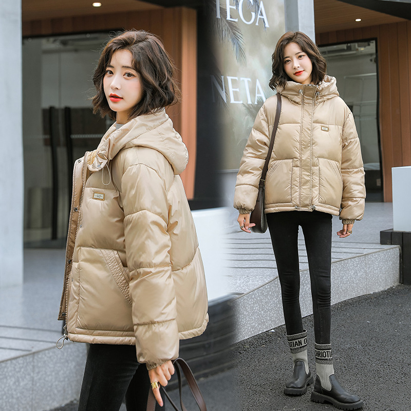 Ropa de invierno 2020 nuevo estilo coreano estudiantes retro pu ropa de algodón estilo Hong Kong chaqueta de algodón grueso chaqueta de algodón corta mujer