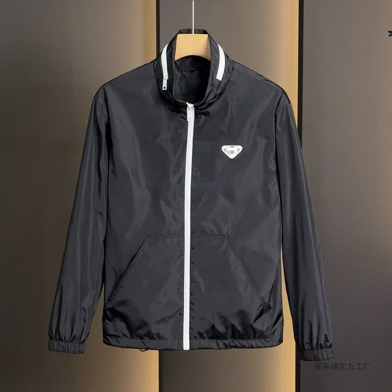 New Triangle Men's Spring and Autumn 2026 Fashionable Casual Jacket Versatile Slim Fit Trendy Popular Top