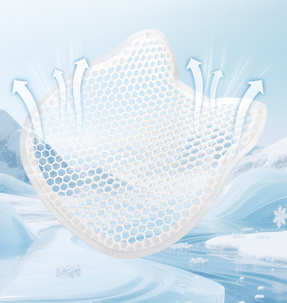 Summer Honeycomb Gel Car Seat Cushion Office Ice Silk Chair Cushion Cartoon Butt Cushion Gel Breathable Seat Cooling Cushion