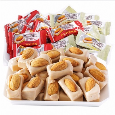 [Delicious and nutritious]Almond Almond Souffle candy snacks wholesale marry Candy Sandwich milk Hard Candy