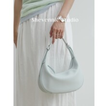 2026春夏 低饱色系 头层牛皮包腋下包月牙托特单肩斜挎托特包女包