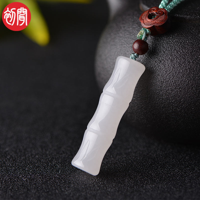 智贝详情图_15新疆金丝玉白玉水滴小花瓶吊坠玉石秤砣平安扣葫