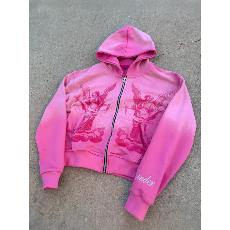 Urban Hip-Hop Gradient Print Hooded Sweatshirt Jacket - Stylish Oversized Pullover With 3D Design For Men & Women_viptrois.com