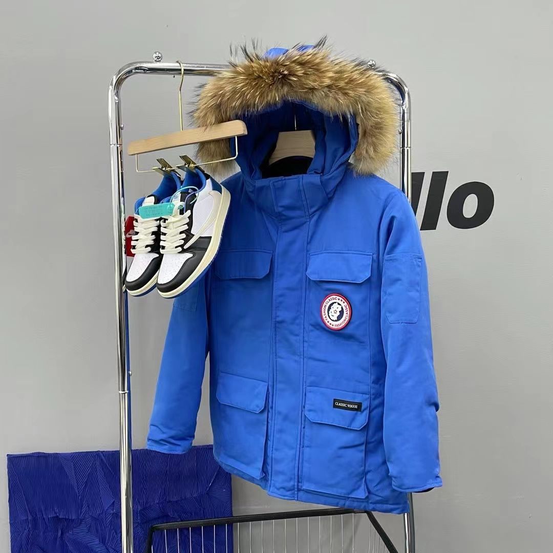 Chaqueta de plumón estilo workwear transfronteriza, modelo nuevo de invierno 2023 para hombres y mujeres, estilo workwear para parejas, parka del mismo estilo, engrosada