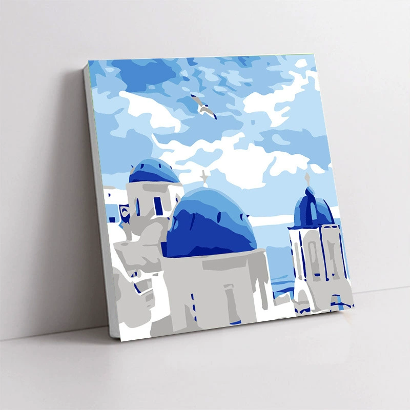 Handmade Acrylic Canvas Art Print, Square 20×20 / 30×30 cm, Sealed Backing, Giftable Designs