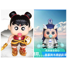 蜡笔小新cos哪吒小新敖丙小新奶嘴动漫手办潮玩模型摆件车载