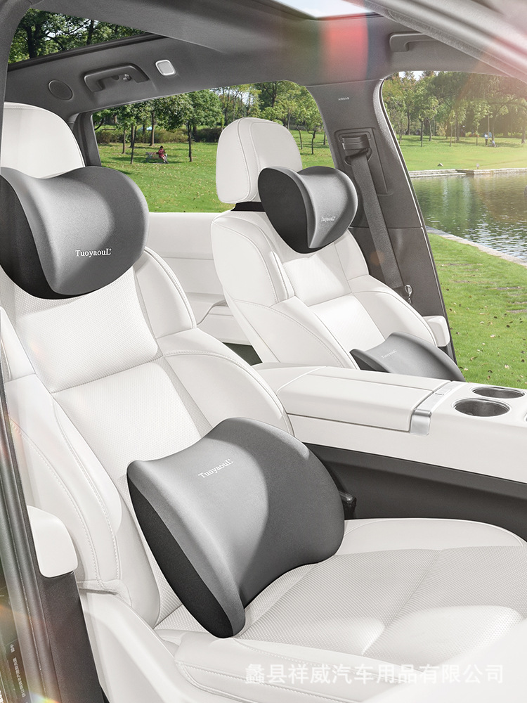 Car Lumbar Cushion Car Lumbar Cushion Driving Seat Backrest Headrest Cushion Driving Lumbar Support Waist Support Pillow Lumbar Support