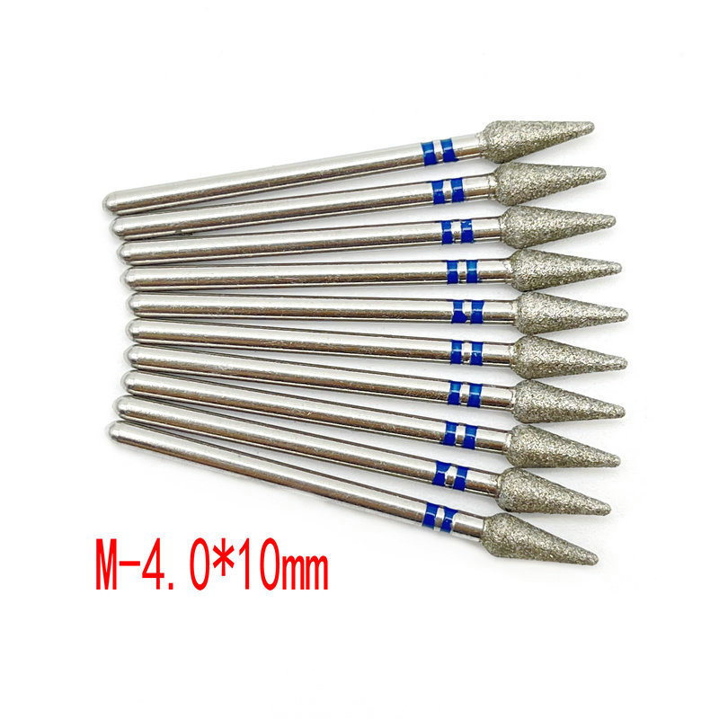 10 unids Amazon Venta caliente nail art carborundum pulido traje uñas descarga taladro piel muerta eliminación diamante Taladro