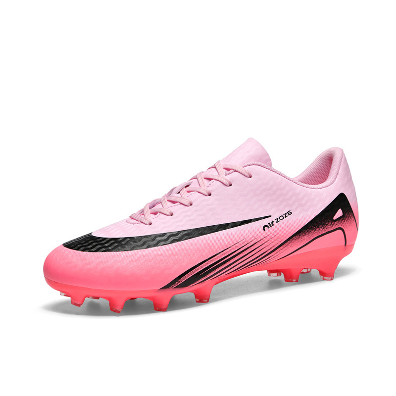 Zapatos de fútbol transfronterizos de altura baja tf césped artificial ag clavos pies de cuero zapatos de entrenamiento de estudiantes adolescentes para niños y niñas