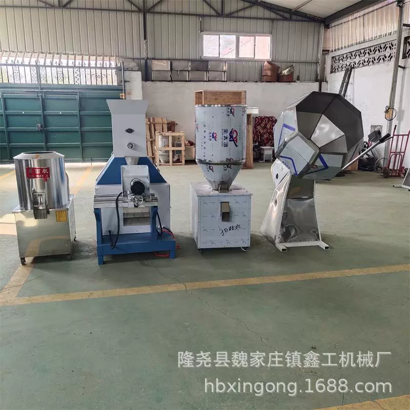 批发鑫工宠物饲料膨化机 狗粮机器 浮水鱼饲料颗粒设备 猫粮机