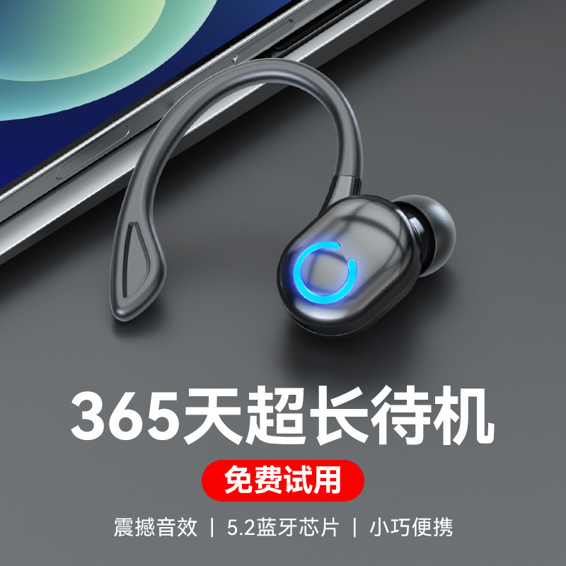 New arrival W6 wireless Bluetooth headset business ear-mounted wireless Bluetooth headset painless sports waterproof sweat-proof headset
