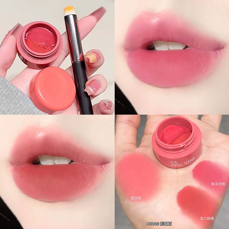 CAPPUVINI blush lipstick mate mate esmalte labial blush multipropósito maquillaje transfronterizo al por mayor